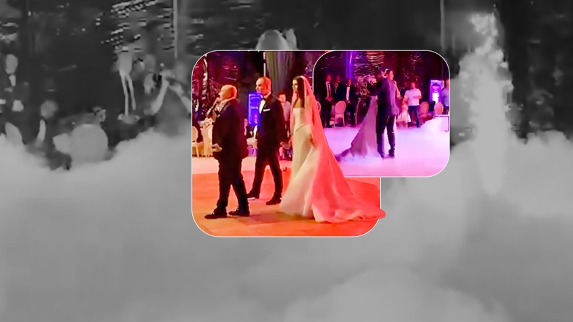 Video exclusiv cu dansul mirilor de la nunta lui Alexandru Nazare cu Maria Mihali. Melodia aleasă are o semnificație aparte
