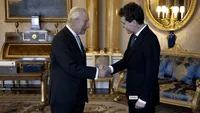 Regele Charles l-a primit pe Nicușor Dan la Palatul Buckingham! Imaginea cu momentul istoric a fost postată de Președintele României