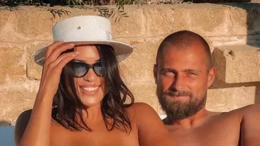 Imagini fierbinți cu soția lui Gabi Tamaș. Ioana, bombă-sexy la piscină! Fanii brunetei au luat-o razna| GALERIE FOTO