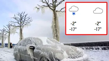 -17 grade Celsius în România. Pe ce dată vine „iarna secolului”, potrivit meteorologilor Accuweather