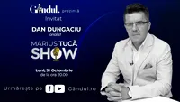 Marius Tucă Show începe luni, 31 octombrie, de la ora 20.00, live pe gândul.ro