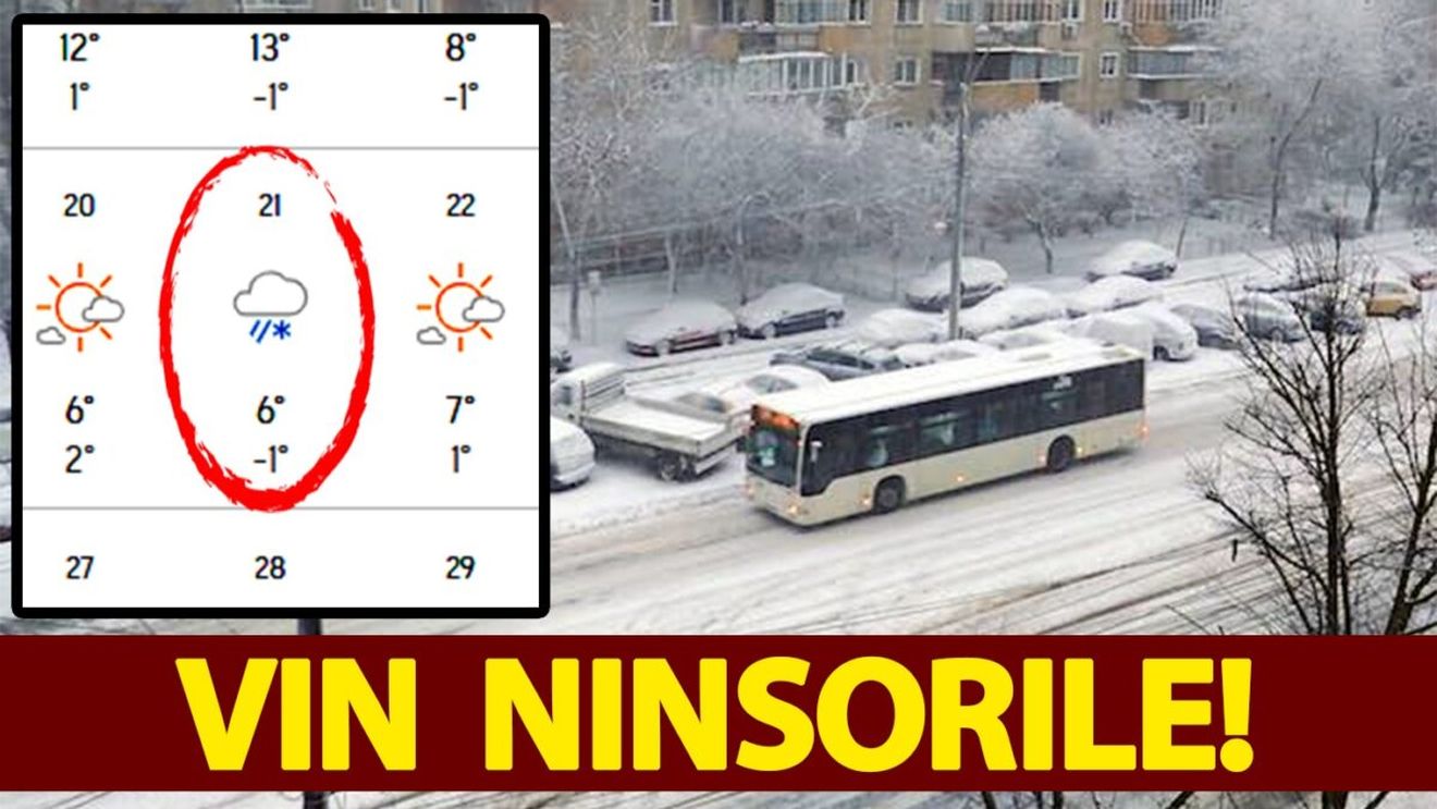 E oficial, vine iarna în România! Meteorologii anunță data exactă când va ninge prima dată în București. E mai devreme decât în alți ani
