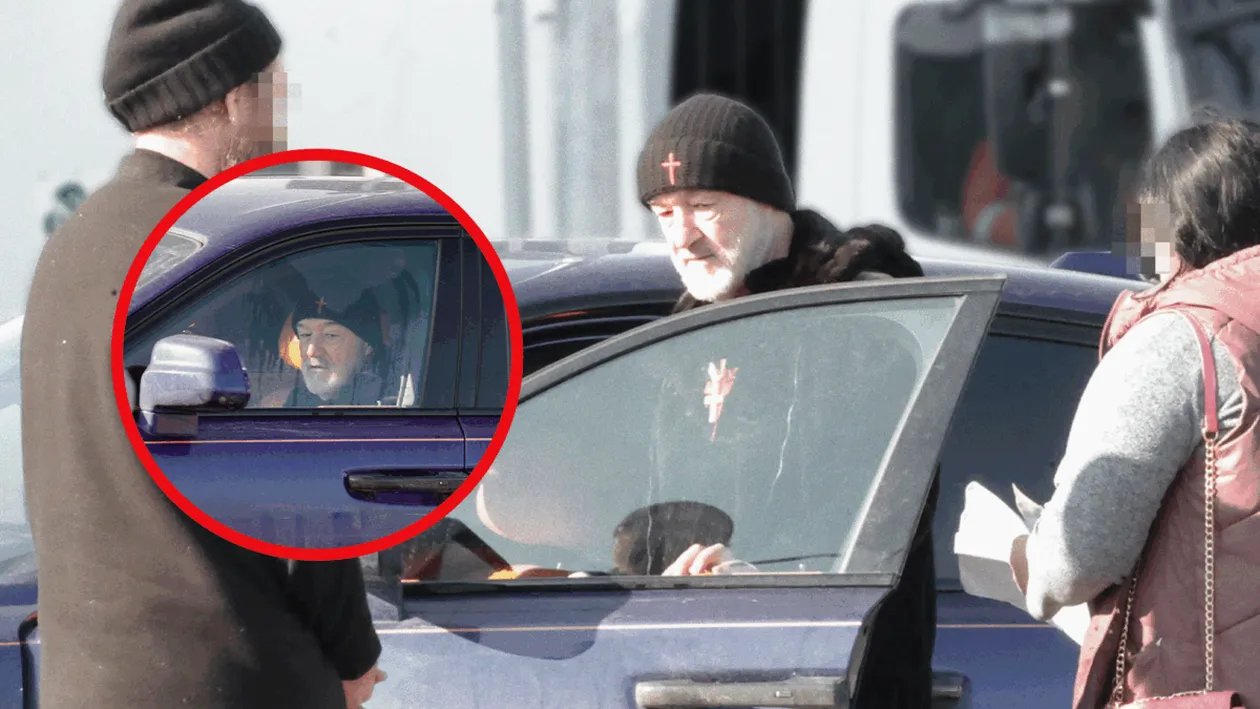 Gigi Becali s-a îndepărtat rapid fără să scoată un leu! Nevoiașii au înconjurat Rolls-ul, speranța era mare