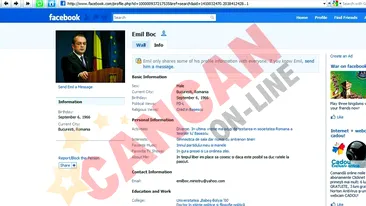 Atac la Emil Boc, pe Facebook
