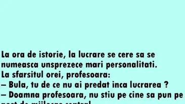 BANC | Bulă și cele 11 mari personalități din istoria României