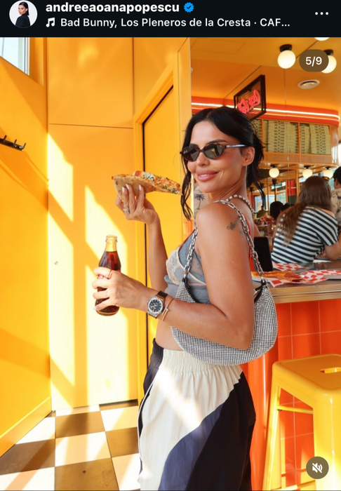 Andreea Popescu a mers la concertul lui Bad Bunny din Varșovia/ sursă foto: social media