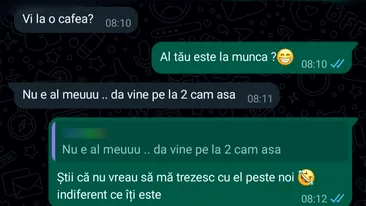 Discuție pe WhatsApp, devenită virală, între o româncă și amantul ei: Al tău este la muncă?