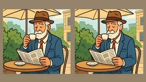 Test de perspicacitate | Identificați toate diferențele dintre acești doi pensionari. Câte ați găsit?