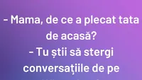 BANCUL DE LUNI | Mama, de ce a plecat tata de acasă?