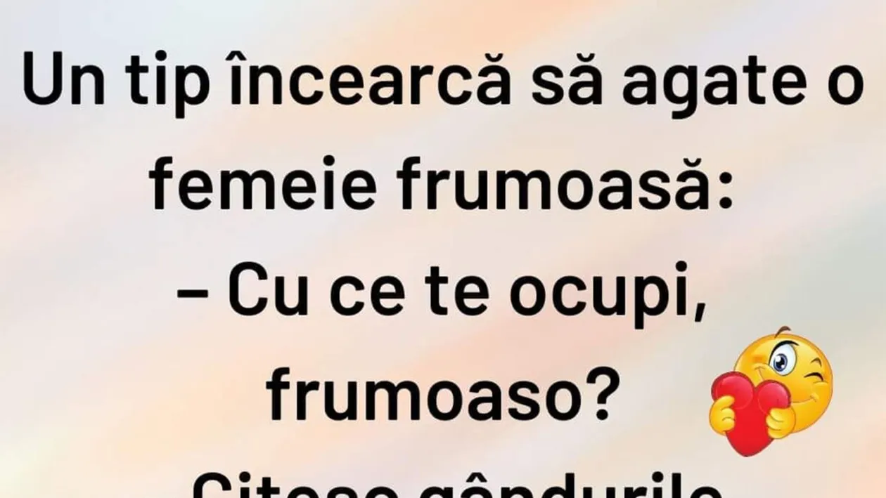 Bancul sfârșitului de săptămână | Cu ce te ocupi, frumoaso?