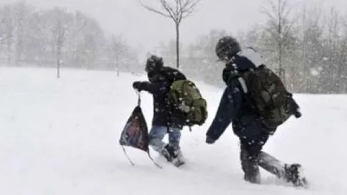 Se închid şcolile în mai multe judeţe, din cauza ninsorilor! Anunţul făcut de autorităţi