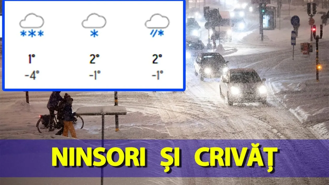Decembrie cu ninsori și crivăț! Meteorologii Accuweather anunță cum va fi vremea luna viitoare, în România