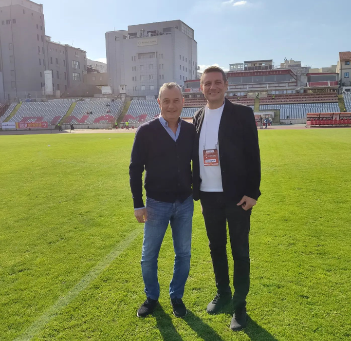 Nicu Grameni, alături de Mircea Rednic, fostul antrenor al lui Dinamo