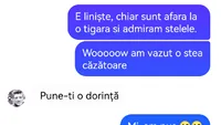 BANC| ”Mâine vine mama pe la noi și stă 3 zile”