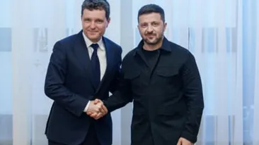 Primele imagini cu Volodimir Zelenski în România. Cum a apărut președintele ucrainean