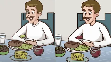 Test IQ pentru genii | Descoperă cele 3 diferențe în doar 8 secunde