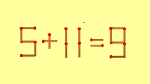 Testul IQ la care și geniile greșesc | Mută un singur băț pentru a corecta egalitatea 5+11=9