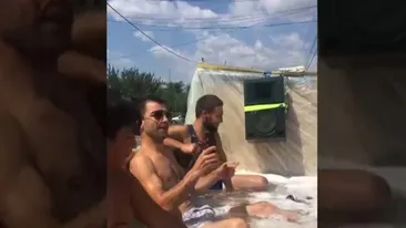 Să vezi și să nu crezi! Ce le-a trecut prin cap unor prieteni din Ilfov. Trecătorii au rămas muți de uimire