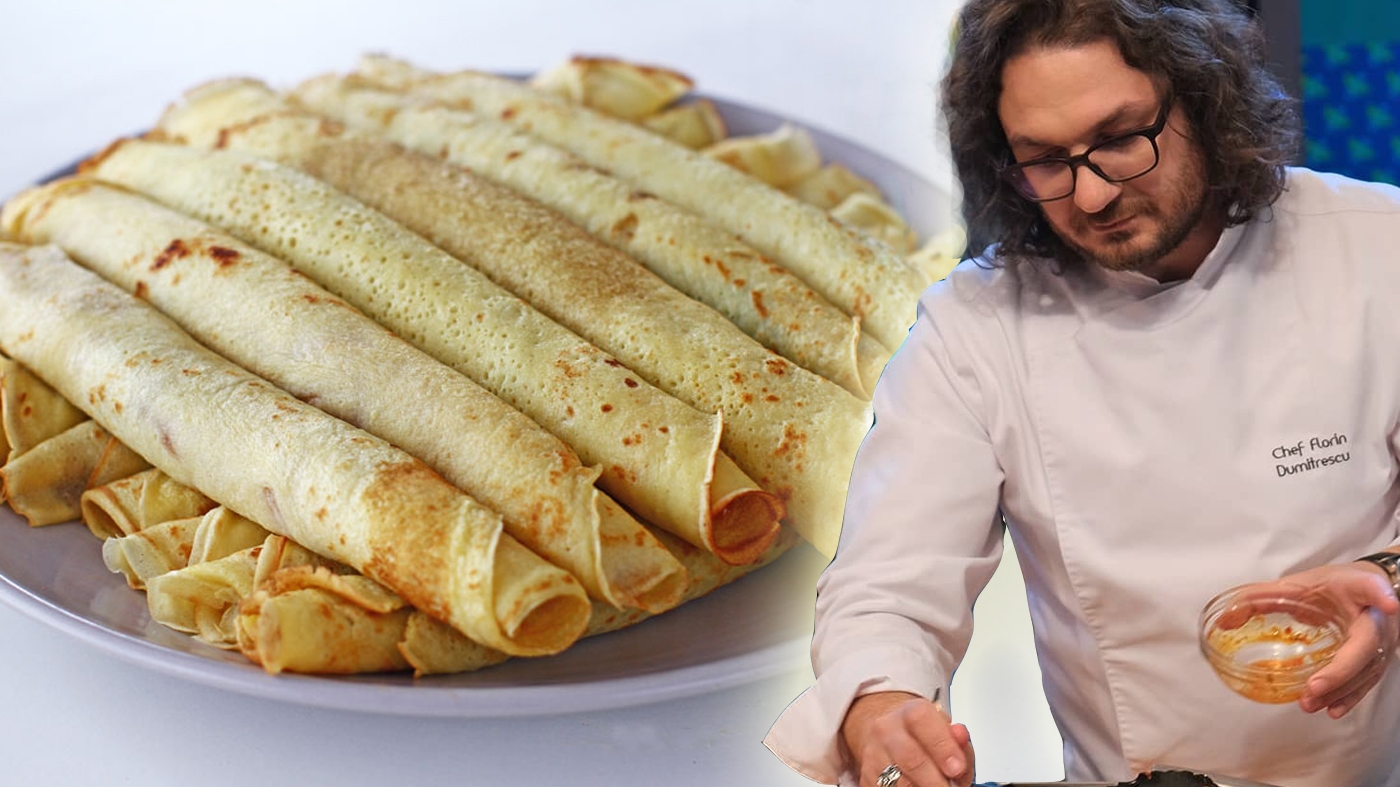 Cea mai tare rețetă de clătite a lui chef Florin Dumitrescu. Ingredientul secret: berea