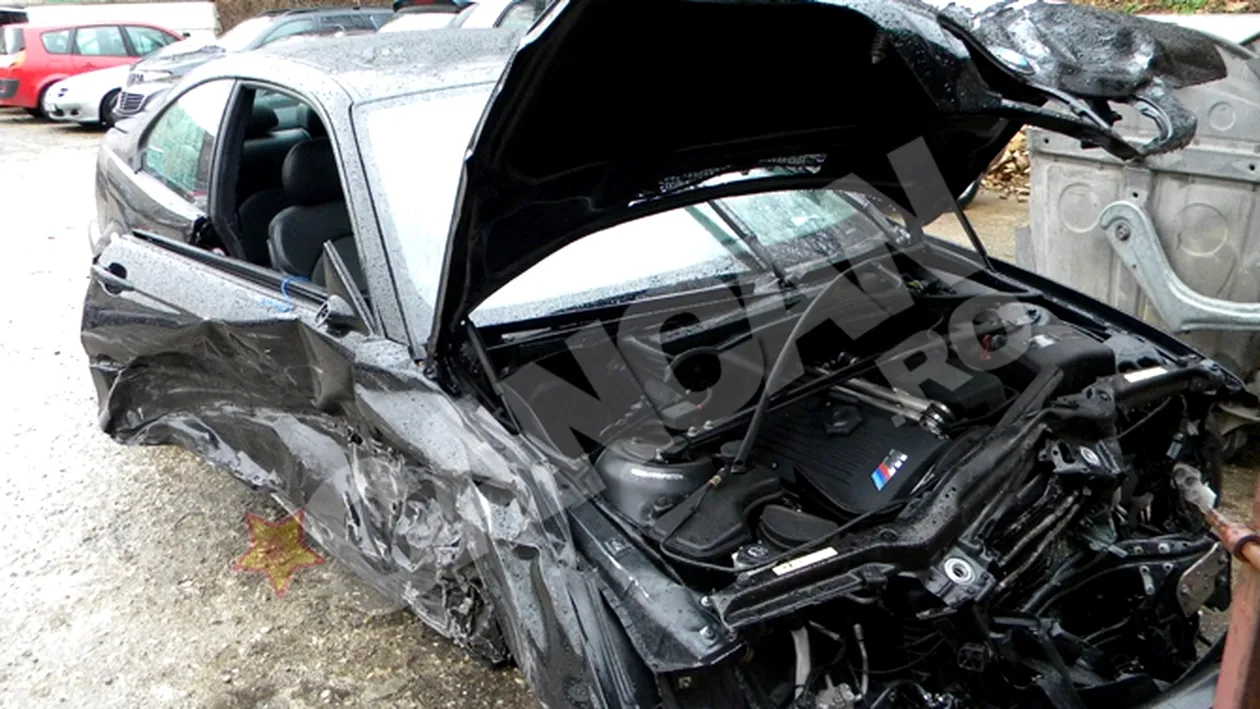 Accident spectaculos la Brasov! A lovit cu BMW-ul sase masini!