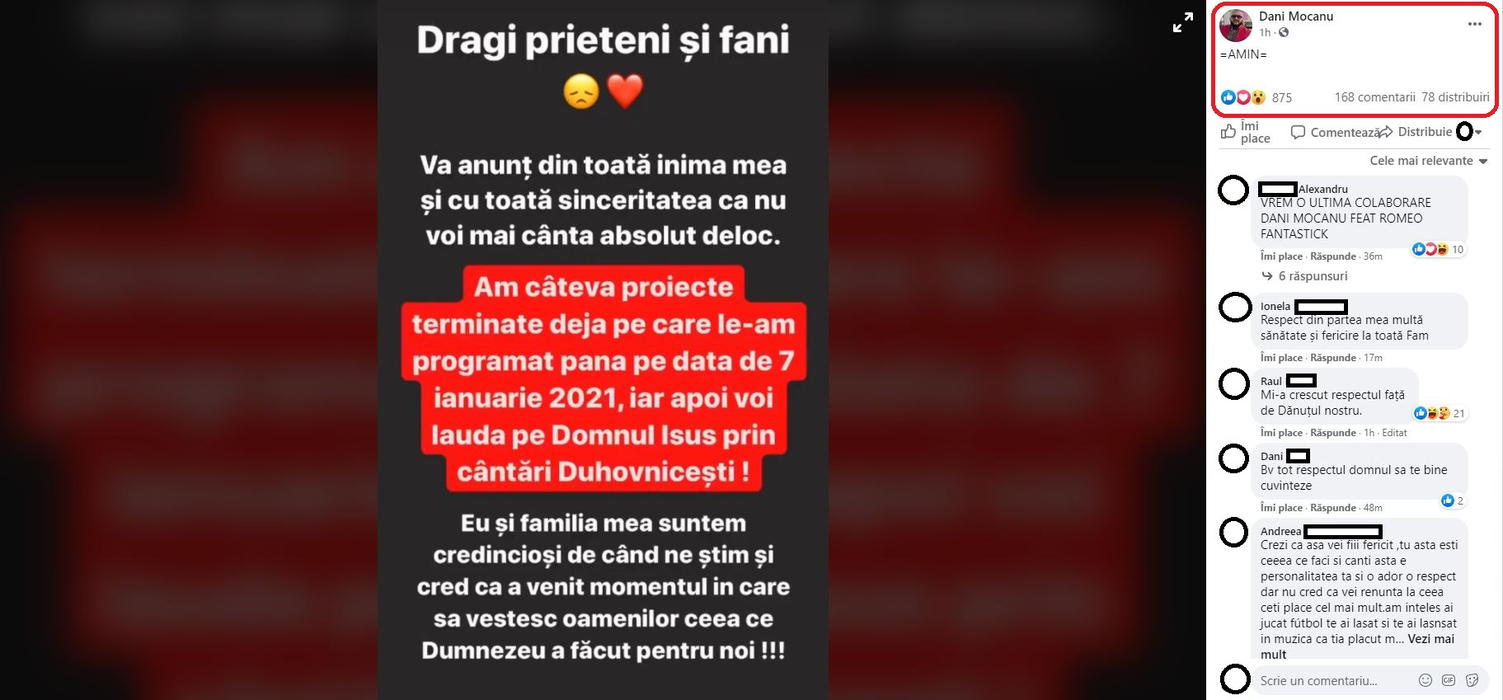 Dani Mocanu renunță la cariera din lumea manelelor: “Voi lăuda pe Domnul Iisus prin cântări duhovnicești” | VIDEO