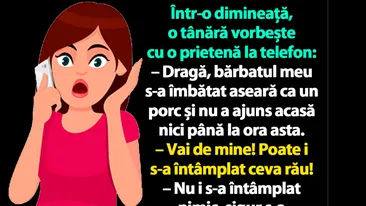 BANC | Bărbatul meu s-a îmbătat aseară ca un porc și nu a ajuns acasă nici până la ora asta