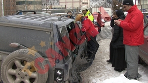 Maicute in jeep, accidentate