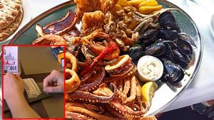 Câți lei a dat un cuplu pe un platou de fructe de mare într-un restaurant din Mamaia! Când a venit nota, să cadă din picioare