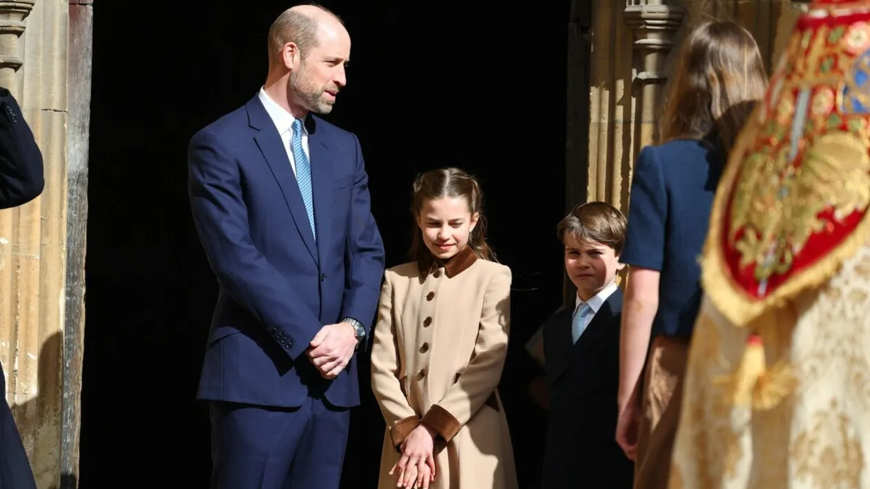 Momentul dintre Prințul William și fiica sa de la slujba de Paște care a topit inimi. Imaginile i-au cucerit pe internauți
