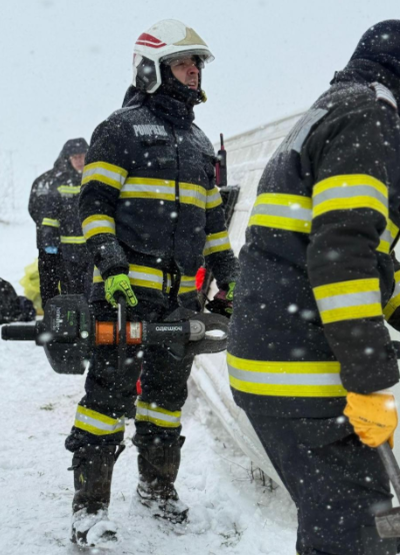 Un microbuz s-a răsturnat pe drumul București-Giurgiu. A fost activat planul roșu/ sursă foto: ISU Giurgiu