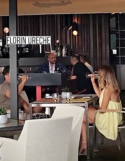 Florin Belu, zis "Ureche", șpriț cu Stelian Ogică la "bibliotecă"