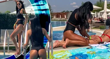 Daniela Crudu și Rellys Tonu, atingeri senzuale la piscină! Cele mai HOT momente ale începutului de vară!