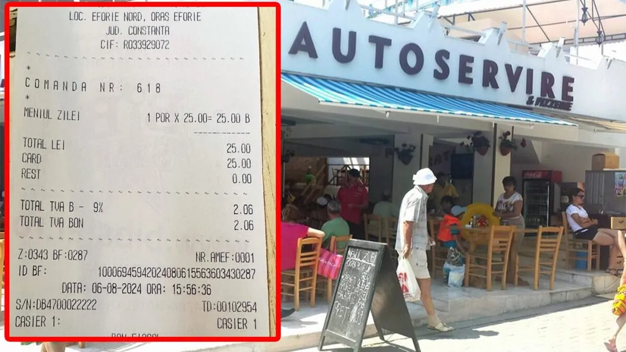 Un român a comandat meniul zilei la împinge tava din Eforie Nord, pentru 25 de lei. Ce a primit să mănânce, de fapt