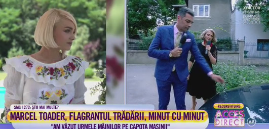 Marcel Toader a făcut reconstituirea din seara fatidică în care a aflat de fapta Mariei Constabntin, Dovada că Maria l-a înşelat pe capota maşinii!