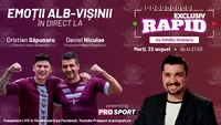 Daniel Niculae și Cristi Săpunaru, invitații lui Ovidiu Ionescu la prima ediție de EXCLUSIV RAPID, marți, ora 21.00