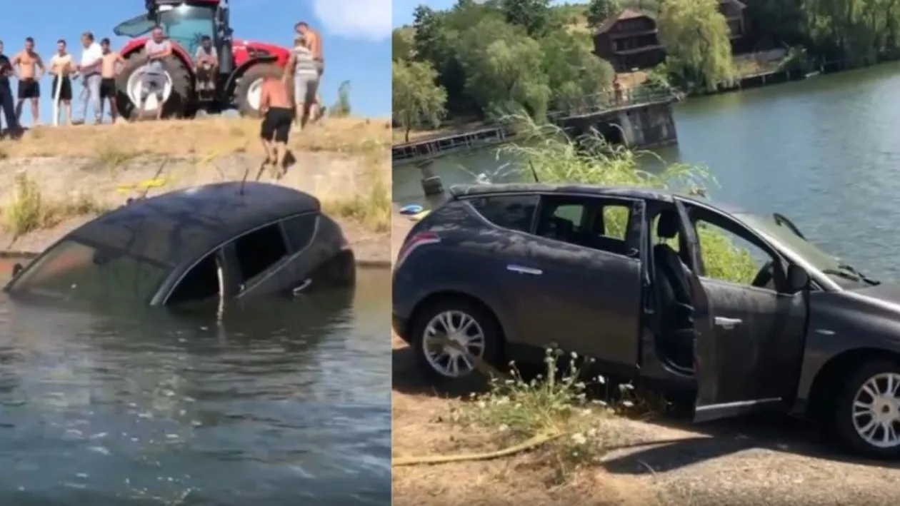 Un bărbat i-a scufundat maşina soţiei din răzbunare. Motivul este halucinant