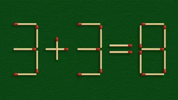 Test de inteligență | Mutați un singur chibrit pentru a corecta 3 + 3 = 8