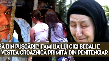 ANUNT BOMBA DIN PUSCARIE! FAMILIA LUI GIGI BECALI E IN DEPRESIE! VESTEA GROAZNICA PRIMITA DIN PENITENCIAR