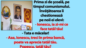 BANCUL ZILEI | Cum arăta prima zi de școală pe timpul lui Ceaușescu