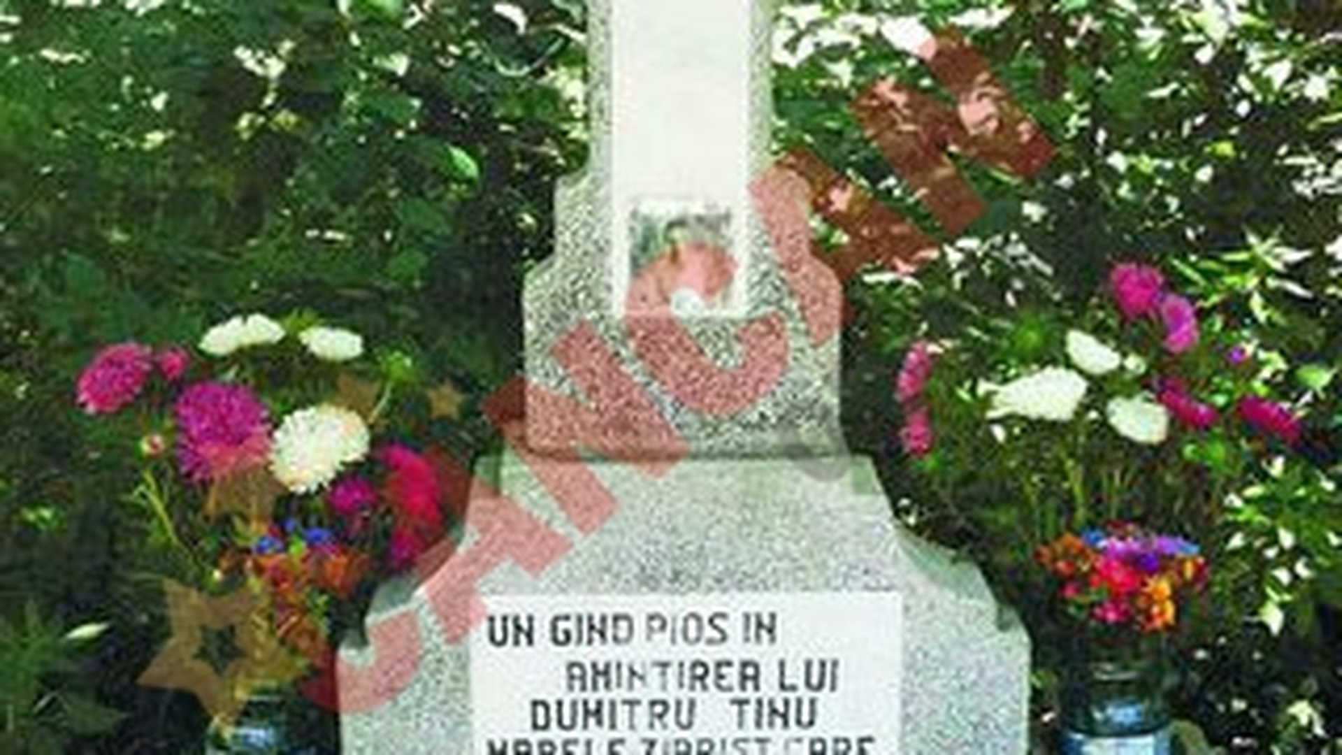 Hotii au vrut sa fure crucea lui Dumitru Tinu!