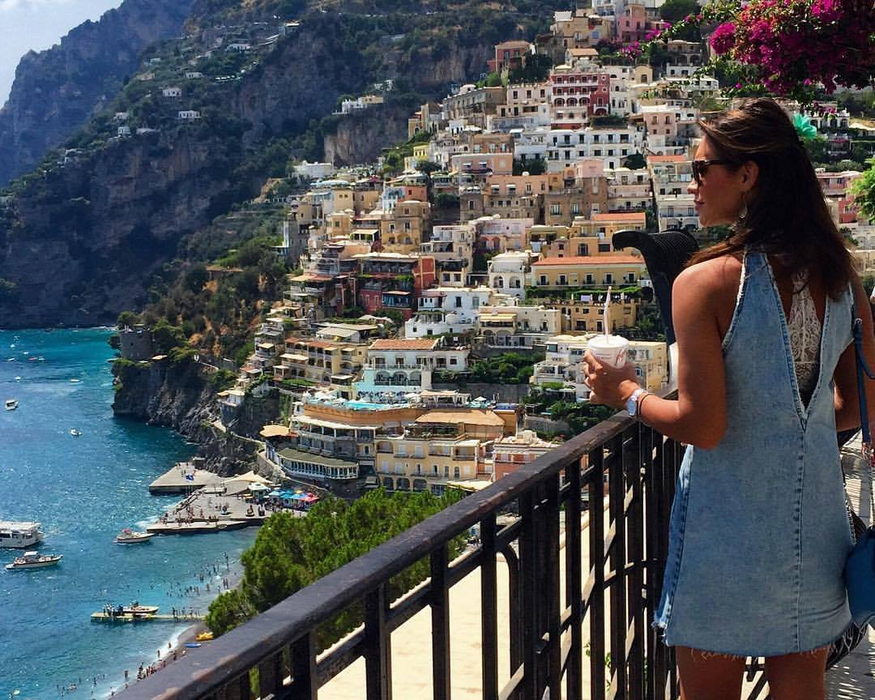 Magda Pălimariu în vacanţă în Italia