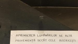Mesaj comico-scandalos într-o biserică din Năvodari: "Aprinderea lumânărilor de altă proveniență..."