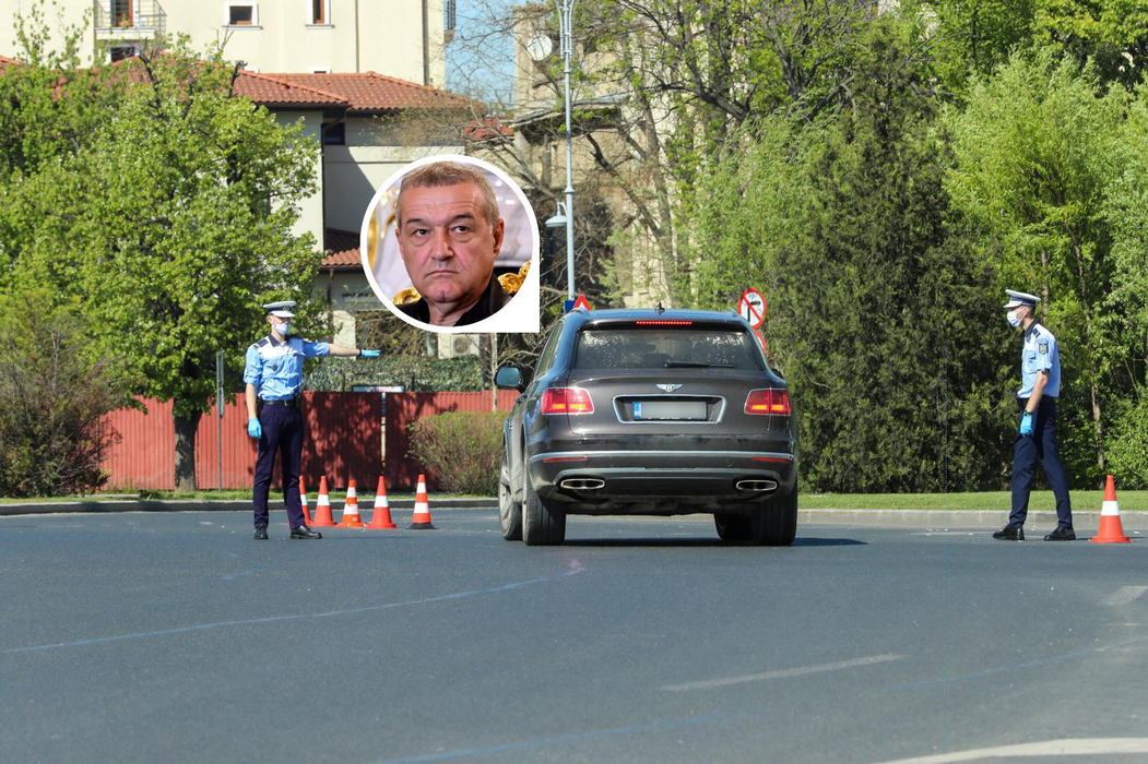 Gigi Becali, oprit la un filtru al Poliției