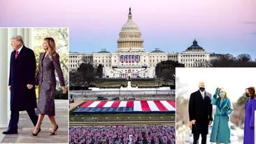 Jill Biden, apariția ravisantă la ceremonia de învestire a soțului ei în funcţia de preşedinte al SUA. Melania Trump a încălcat tradiţia transferului puterii | FOTO & VIDEO