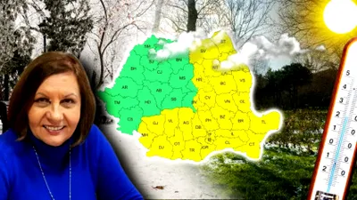 Elena Mateescu anunță când scăpăm de valul de AER POLAR. Luna în care vine primăvara, de fapt, în România