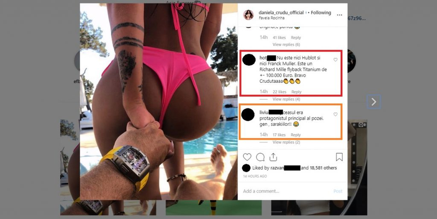 Daniela Crudu, de mână cu noul iubit pe care îl ține ascuns de ochii tuturor, deocamdată. © Instagram