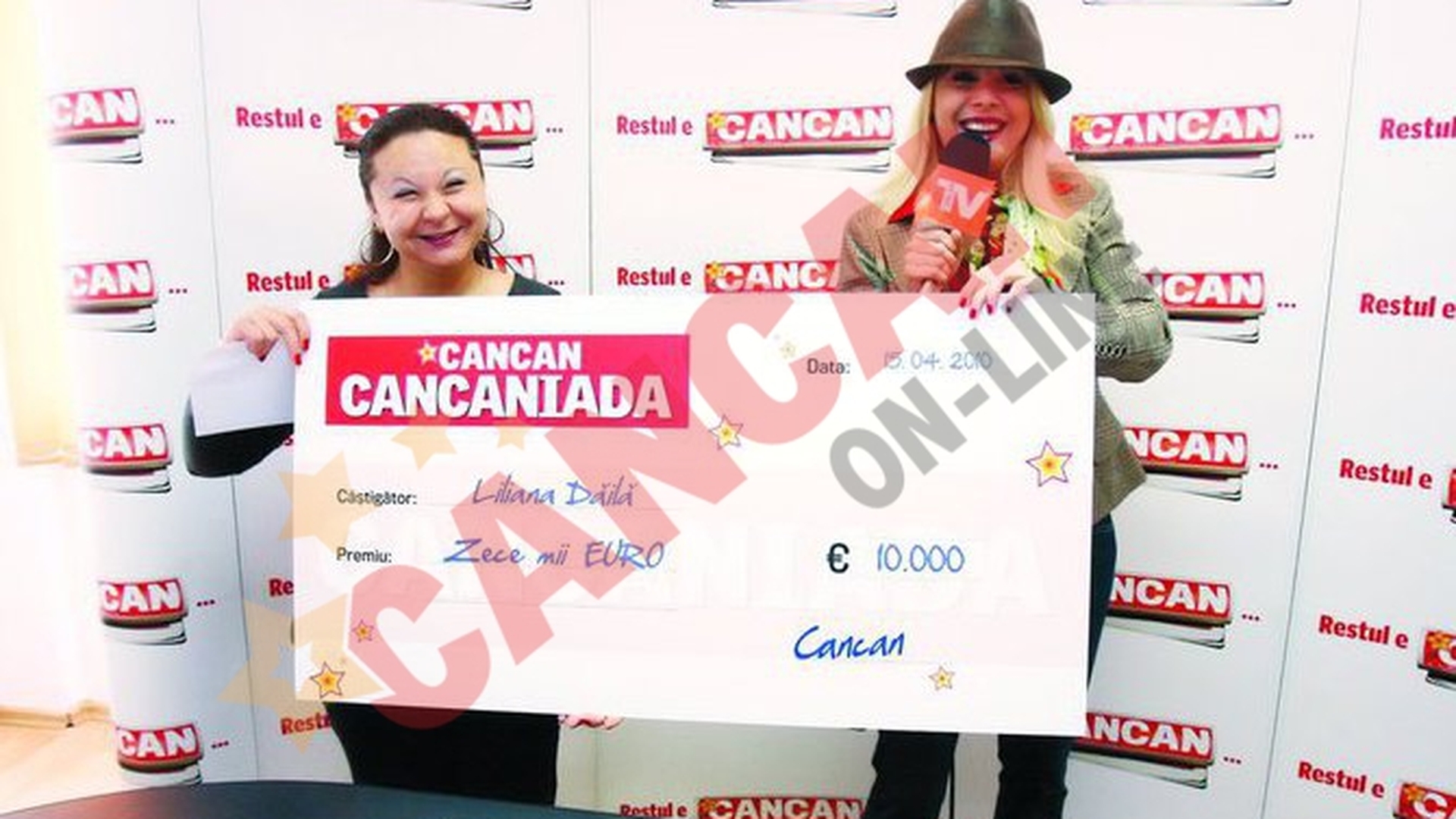 "Imi achit creditul cu premiul de la CANCAN"
