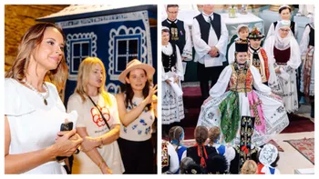 Andreea Marin, Nadia Comăneci și Kira Hagi, la ritualul nunților sașilor din Transilvania. Cum au apărut cele trei vedete