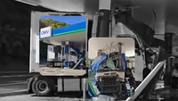 Pericol de explozie pe Valea Oltului! Un TIR a intrat într-o pompă de carburant, iar cabina șoferului este daună totală