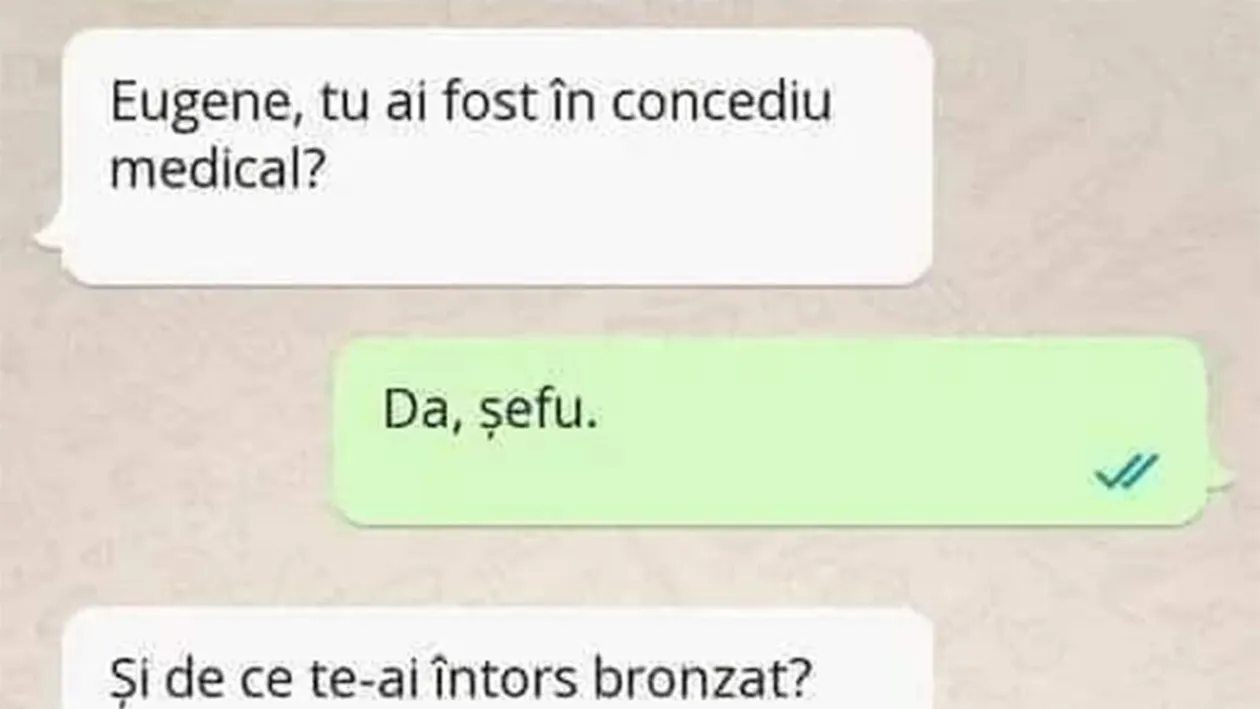 BANCUL ZILEI | Eugen și concediul medical